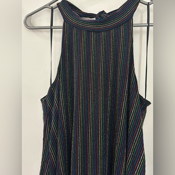 Simons Multicolor Striped Backless Dress - Picture 3 of 5